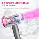 CASAMAA Ionen Föhn AC-Motor Haartrockner, Schnelltrocknen Hair Dryer, Profi Fön mit Kaltlufttaste, 3 Temperaturstufen, 2 Gebläsestufen, 3 Stylingdüsen & Diffusor - 2