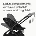 Passeggino Bugaboo Dragonfly Plus, Carrozzina Compatta da Città, Chiusura ad una Mano, Seduta Reclinabile e Reversibile, Adatto a Neonati e Bambini fino a 22 kg, Leggero da Trasportare, Grey Melange - 5