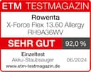 Rowenta X-Force Flex 13.60, kabelloser Akku-Staubsauger, Allergiker-Modell, tiefe Reinigungskraft, Flex-Gelenk, 150 Air Watt, bis zu 60 Minuten Laufzeit, Made in France, RH9A36WV - 5