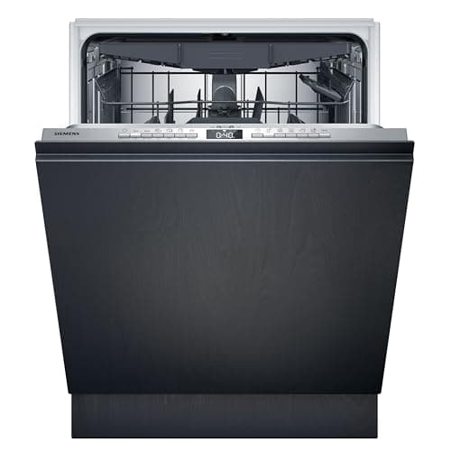 Siemens SN63EX22CE, iQ300, Smarter Geschirrspüler Vollintegriert 60 cm, Made in Germany, Besteckschublade, varioSpeed Plus, Oberkorb höhenverstellbar, effizient Trocknen, automatikProgramm, infoLight