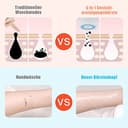 2 testine di ricambio per Clarisonic, spazzola di ricambio per la pulizia del viso, testine di ricambio per Mia 2/Alpha Fit/Aria/Smart Profile/Radiance (blu) - 3