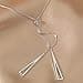 Upxiang Collana Triangolo Geometrico di Lusso in Argento Sterling 925 per Gioielli da Donna con Ciondolo Lungo Regolabile Collana a Catena clavicola - 6