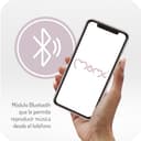 Mecedora MoMi KENANI SAND para niños de hasta 9 kg, con pantalla LED, mando a distancia, Bluetooth, arnés de 5 puntos, barra y juguetes, alimentada por pilas y/o electricidad - 3