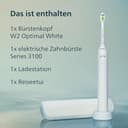 Philips Sonicare Series 3100 Elektrische Zahnbürste – Schallzahnbürste mit Drucksensor, drei Intensitätsstufen, EasyStart, SmarTimer, 14 Tage Laufzeit, Reiseetui, Weiß, HX4033/21, [Neu] - 9