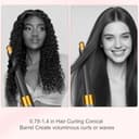 Long Hair Curling Conical Barrel for Dyson Airwrap HS01 HS05, 20mm-36mm/0.78-1.4Inch Conical Curling Barrels, Self-Curling Hair Roller Curlers Attachment, Gold - 6
