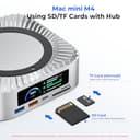 RayCue All-in-One Dock für Mac mini M4 mit 8TB SSD, 4K60Hz HDMI, USB-C & USB-A (10G/5G), SD/TF, Audio - 2024 Mac mini M4 Dockingstation - 5