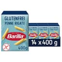 Barilla Pasta Nudeln Glutenfreie Penne Rigate aus köstlichem Mais und Reis – perfekt für Menschen mit Zöliakie oder Glutenunverträglichkeit, (14 x 400 g) - 1