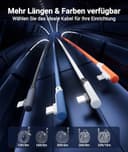 Syntech Link Kabel 5M, Kompatibel mit Oculus Meta Quest 3/3S, Quest2/1/Pro und Pico 4, PC Steam VR Zubehör, High Speed Datenübertragung, USB 3.0 zu USB C Kabel für VR und Gaming PC, Weiß - 6