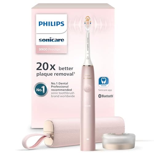 Philips Sonicare 9900 Prestige HX99900/13 Spazzolino elettrico ricaricabile con SenseIQ, rosa, HX9990/13