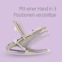 Maxi-Cosi Kori 2-in-1-Babywippe mit Spielzeugbogen, 0–2 Jahre, bis zu 15 kg, Baby Bouncer, 3 mit einer Hand einstellbare Liegepositionen, Easy-in-Gurt, leicht und kompakt, Eco Care, Classic Beige - 4