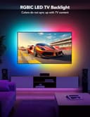 Govee LED TV Backlight, 2.4M RGBIC Backlight for 40-50 inch TV, Smart LED Strip with Bluetooth Wi-Fi and App Control, Works with Alexa and Google Assistant, Music Sync, 76 Profiles - 2