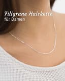Materia Feine Ankerkette 925 Sterling Silber - 1,2mm Halskette silber in 40 cm K30-40cm - 2