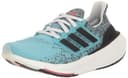 adidas Unisex-Adult Ultraboost Light Sneaker, Light Aqua/Black/Bright Red, 7.5 Women/6.5 Men - 1