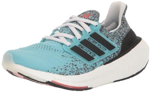 Adidas Tenis Ultraboost Light Unisex para Adultos, Aguamarina Clara/Negro/Rojo Brillante, 9 Women/8 Men