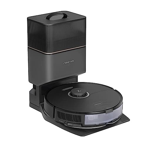 Roborock S8+ Suction & Mop Robot with Suction Station (Suction Power 6000 Pa, 180 min Battery Life, 350 ml Dust/300 ml Water Tank, DuoRoller, Sound/Auto Lifting Mop System, App/Voice Control)