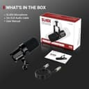 FDUCE Microfono dinamico SL40X XLR per registrazione vocale, podcasting, giochi, live streaming e trasmissione, microfono cardioide interamente in metallo, tecnologia di isolamento vocale - nero - 7