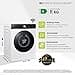 Samsung Lavatrice Bespoke AI WW11DB7B94GE/U3, Libera installazione, 11 Kg, Wifi, Ecodosatore, AI Energy Mode, Carica Frontale, Corpo: Bianco, Oblò e Pannello: Nero, 60l x 85h x 60p cm - 2