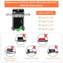 GFTIME 69787 45.7cmTubo Bruciatore per griglia Acciaio Inossidabile per Weber Spirit Ⅰ & Ⅱ 300 Serie, Spirit E310 S310 E320 S320 E330 S330 SP-330 (2013 e successivi)（Manopole di controllo anteriore） - 3