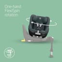 Maxi-Cosi Pearl 360 i-Size, Baby Car Seat, 3 months-4 years (61-105 cm), 360 Car Seat swivel, One-Hand Rotation, ClimaFlow, Easy-In Harness, G-CELL Side Impact Protection, Authentic Graphite - 3