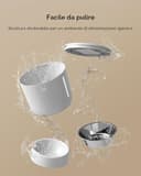 Faroro 4L Distributore Automatico Cibo Gatti, Dispenser Cibo Gatti e Cani con Ciotola in Acciaio Inox, Funzione Timer, Da 1 a 6 Pasti al Giorno - 6
