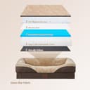 EHEYCIGA Cama Ortopedica y Viscoelastica para Perro Extra Grande 106x76x18.5 cm, Memory Foam Sofa para Perros Lavable, Cama Gato Suave, Marrón - 2