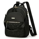 JANSBEN Rucksack Damen Klein, Cityrucksack Anti-Diebstahl Schultasche Nylon Schultertaschen Daypacks Damen Rucksackhandtaschen für Lässig Schule Reise Arbeit,Schwarz - 7