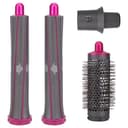 Barriles largos y cepillo voluminizador redondo para Dyson Airwrap Styler, el kit de peinado incluye 2 barriles largos para rizar, 1 cepillo voluminizador redondo, 1 adaptador - 1