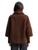 Tom Tailor Damen Bouclé Cape Jacke im 2-in-1-Look - 3