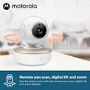 Motorola Nursery Baby Monitor with Camera - Nanny Cam VM50G - Baby Camera with Color Display, Two-Way Communication, and Infrared Night Vision - 480p Zoom, Tilt, and Pan - Updated Model - 3