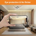 Sweier Plafoniera LED con Telecomando, 28W Lampada Soffitto Dimmerabile, 2800LM Moderno Cromato Curvo Lampadario, per Soggiorno, Camera da Letto Cucina, Sala da Pranzo - 5