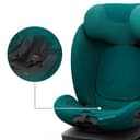 Kinderkraft I-360 2 PRO Seggiolino auto 0-36 kg, I-SIZE 40-150 cm, Seggiolino 360 girevole, con Isofix Base, Reclinabile Posizione sdraiata, Poggiatesta regolabile, Gruppo 0 1 2 3, Verde - 3