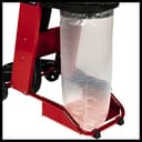 Einhell Aspirador 550 W, Enchufe Automático 2500 W, Manguera de aspiración de 250 cm y diámetro 100 mm, 2 adaptadores de aspiración 36 mm, Liberación Rápida para Bolsa de 65 L, Color Rojo/Negro - 5