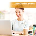 Supvox Musiknoten Anstecker aus Zinklegierung Emaille Beschichtet Schlichtes Design Brosche für Anzug Pullover und Taschen Geeignet für Business und Casual - 5