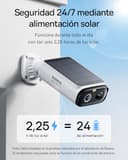 Baseus Security S1 Lite [2-CAM] Camara Vigilancia WiFi Exterior Solar IP67, Camara IP Seguridad Bateria 2K 135°, Visión Nocturna a Color, Sin Cargos, Detección Humana, Compatible con Alexa y Google - 2