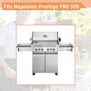 Zemibi Griglie di ricambio per griglie a gas Napoleon Prestige PRO 500, in ghisa, 43 cm, confezione da 2 - 3