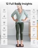 eufy Weighing Scales for Body Weight, Digital Bathroom Scales with Bluetooth, Body Fat Scales, 12 Measurements, Weight/Body Fat/BMI, Fitness Body Composition Analysis, Black, lbs/kg, Smart Scale A1 - 4