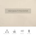 Outsunny 4 Pack Replacement Gazebo Curtains Privacy Panel for Most 3 x 4m Gazebo Canopy Pavillion Outdoor Shelter Sidewalls Accessories Beige - 6