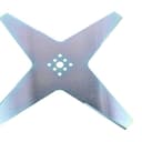 vhbw Ersatz-Messer (4-Stern) kompatibel mit Ambrogio 4.0 Elite, L25, 4.0 Basic, Deluxe, Evolution Rasenmäher - Ersatzklinge Grau, Stahl - 6