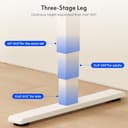 FLEXISPOT Scrivania Elettrica Regolabile in Altezza 180×80 cm con Doppio Motore e Porta USB, Piano Monoblocco da 25 mm, Gambe a 3 Sezioni, Portata 120 kg, 4 Memorie, Rilevamento Ostacoli - 6