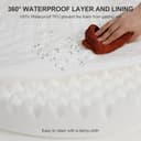 Gimars Letto ortopedico per cani di taglia extra grande 9,5 cm, con schiuma a forma di uovo 28D, fodera impermeabile per cuccioli, anziani - 4