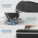 Tokluck Tasche für PlayStation Portal Remote Player, Harte Tragetasche für PlayStation Portal Zubehör, Reisetasche Hülle Aufbewahrungstasche für PS Portal Zubehör, Schwarz - 5