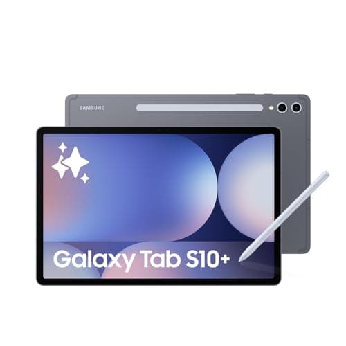 Samsung Galaxy Tab S10+ AI Tablet, Android Tablet, 12GB RAM, 512GB Storage, AMOLED Display, Anti-Reflection, S Pen Included, Moonstone Blue, 3 Year Samsung Extended Warranty (UK Version)