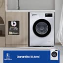 Samsung Lavatrice Front Slim WW80FG3M05AW/ET, 8 Kg, Display LED, Vapore Igienizzante, Carica Frontale, Corpo: Bianco, Oblò e Display: Nero, 59,5l x 85h x 48p cm - 9
