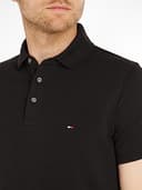 Tommy Hilfiger Herren Poloshirt Kurzarm 1985 Slim Fit, Schwarz (Black), XL - 3