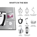Kenwood Cooking Chef XL KCL95.424SI, Impastatrice Planetaria con Frusta K, Frullatore, Robot da Cucina, Gancio per Impasti, Display LCD, Bilancia Integrata, Ciotola Acciaio Inox 6,7L, 1500W, Argento - 7