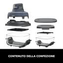 Ninja CRISPi Friggitrice ad Aria Portatile, 3.8L, 4 in 1: Frittura, Cottura Arrosto, Mantiene Cibo Caldo e Croccante, Compatta, 2 Contenitori Vetro Rimovibili, 1700W, Grigio FN101EUGY - 17