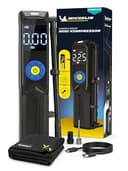 MICHELIN Air Power Mini 2 Li-Ionen Akku Mini-Kompressor kabellos – Elektrische Luftpumpe 9,9 bar mit Digitaldisplay, Auto-Stopp & LED für Auto, Fahrrad, E-Bike & Motorrad - 1