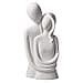 DASNTERED Modern Ceramic Sculpture Couple Statue Abstract Gift for Living Room Desk and Home Decoration - 1