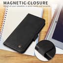 SEAHAI Hülle für Realme GT 6 5G / Realme GT 6T 5G Handyhülle, Flip PU Brieftasche Schutzhülle mit Ständer/Kartenfach/Magnetisch Stoßfeste Lederhülle Ultra-dünn Klapphülle - Schwarz - 5