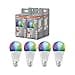 OSRAM Smart+ RGBW, E27 LED lamp with Matter Over WiFi, Specially Designed for Alexa - Easy Setup with one Click, 100W Replacement, Warm White to Cool White (2700-6500K), 16 Million RGB Colors, 4-Pack - 1